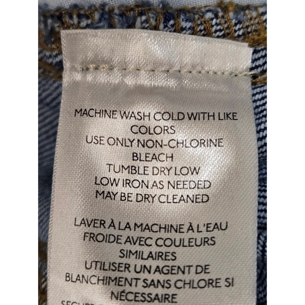 Pilcro Anthropologie Heritage Barrel Jeans 25 Blue Bow Applique Mid Rise Cropped - Picture 9 of 14